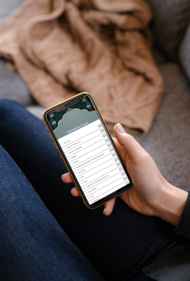 Alphabetical Quran App in use